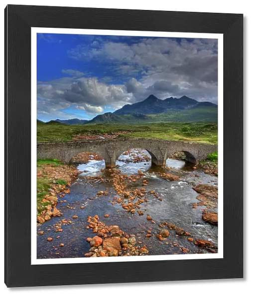 The historic bridge at Sligachan, Isle of Skye, Inner Hebrides, Scotland