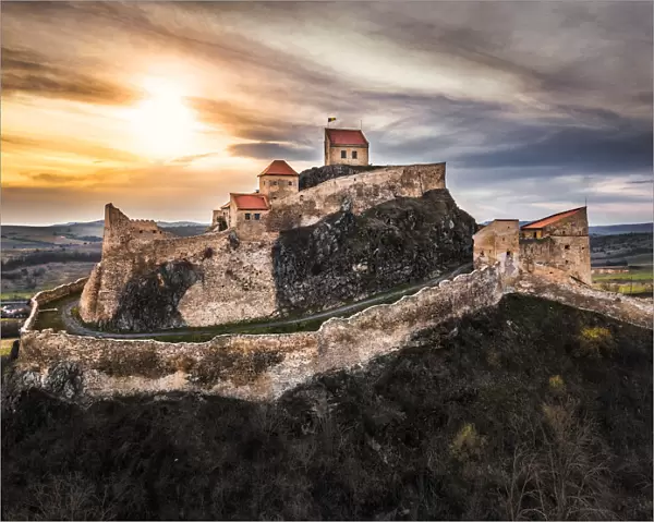 Sunset Over Rupea Citadel, A Haven from the Past