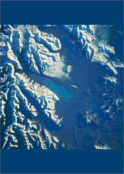 Satellite View of Lake Pukaki in New Zealand
