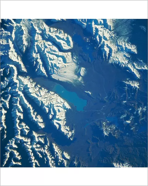Satellite View of Lake Pukaki in New Zealand