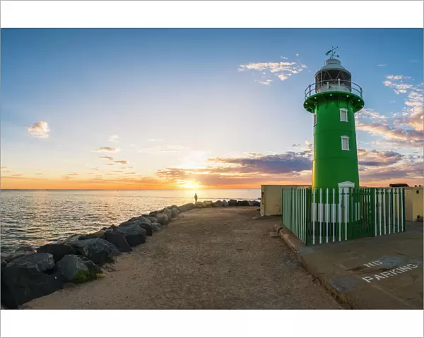 Fremantle lighthouse at sunset, Western australia