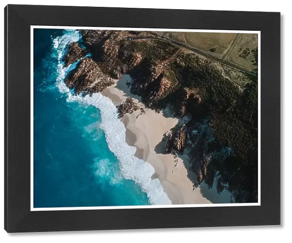 Aerial View of Injidup Beach Yallingup Western Australia - DRONE 4K PHOTO