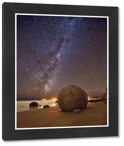 Star Dust. Moeraki Boulders, New Zealand