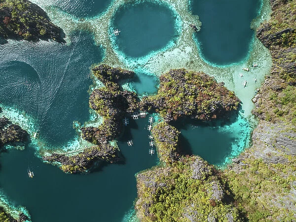 Aerial View of Twin Lagoons Coron, Philippines - Drone 4K Photo