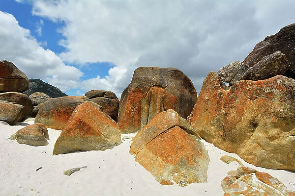 Granite Boulders on the Beach, Squeaky Beach, Wilsons Promontory National Park, Victoria, Australia