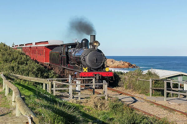 Steam train at Victor Harbor. South Australia