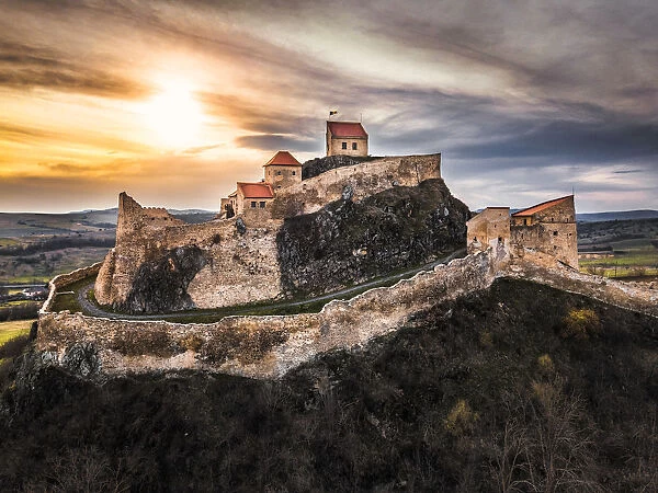 Sunset Over Rupea Citadel, A Haven from the Past