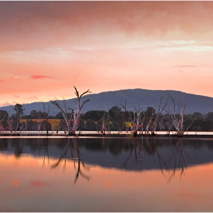 Autumn dusk at Lake Nillahcootie, Central Victoria