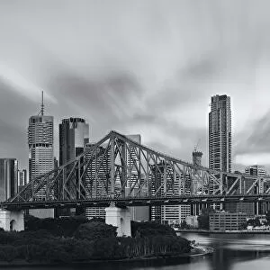 Australian Landmarks Framed Print Collection: Story Bridge, Kangaroo Point, Brisbane