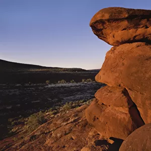 Close up of a Red Sandstone Rock Formation, Finke Gorge National Park, Northern territory, Australia