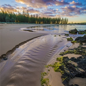 Emily bay dawn, Norfolk Island, south pacific ocean