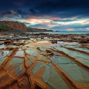 Shack bay on the Bunurong Bass Coastline, South Gippsland, Victoria, Australia