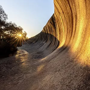 Golden Outback Poster Print Collection: Wave Rock