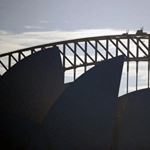 Sydney Opera House and the Harbour Bridge
