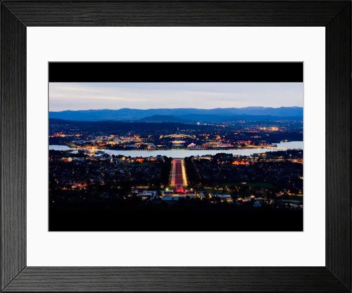 Framed Print : Canberra sunset Framed Print : Canberra sunset