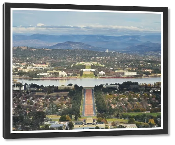 View of Canberra and Lake Burley Griffin