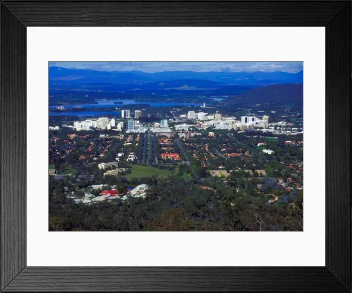 Framed Print : City Center, Canberra, Australia Framed Print : City Center, Canberra, Australia