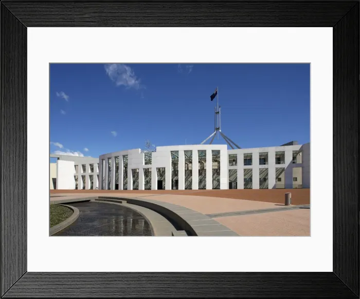 Framed Print : Parliament Building in Canberra Framed Print : Parliament Building in Canberra