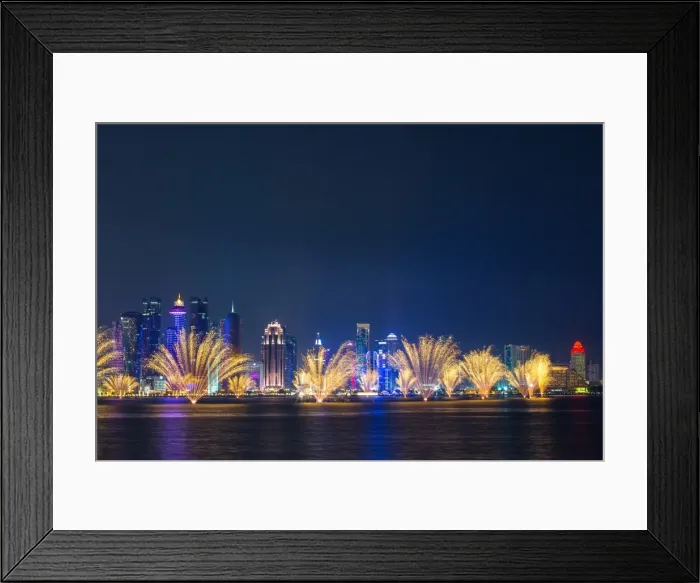 Framed Print : Qatar national day fireworks Framed Print : Qatar national day fireworks