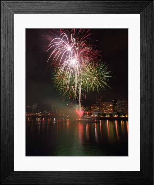 Framed Print : Fourth of July fireworks Framed Print : Fourth of July fireworks