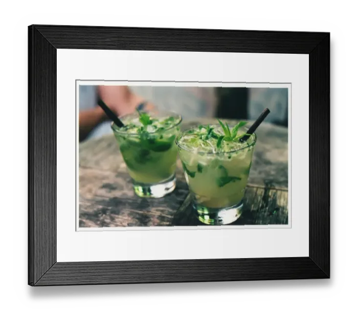 Framed Print : Mojito cocktails