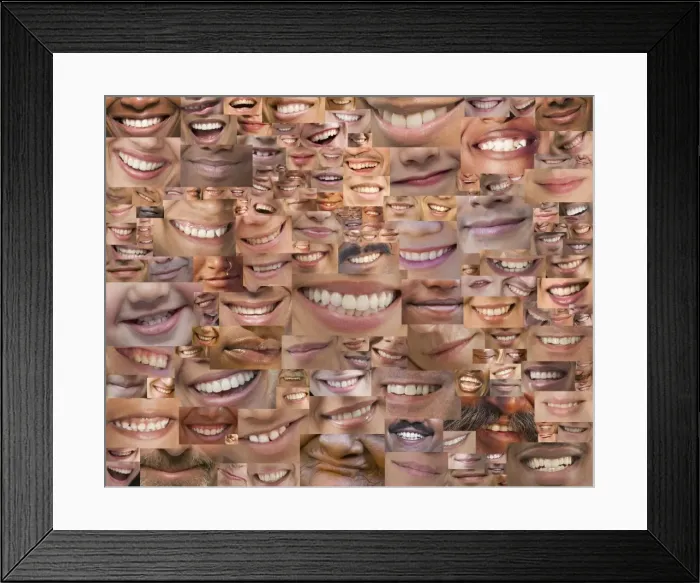 Framed Print : Montage of smiles Framed Print : Montage of smiles