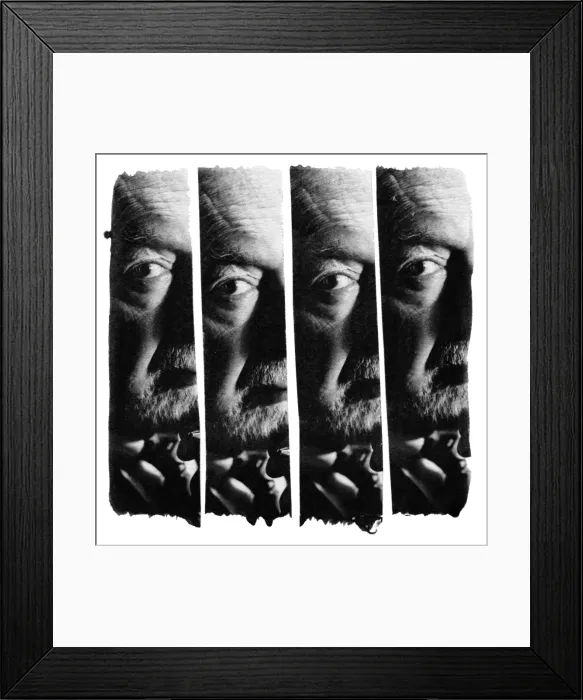 Framed Print : Montage Portrait of a Man