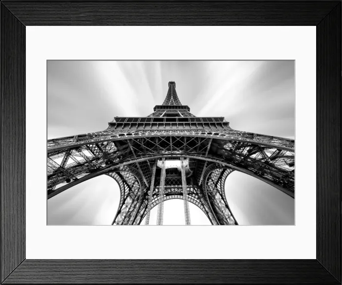 Framed Print : Looking Up at the Eiffel Tower Framed Print : Looking Up at the Eiffel Tower