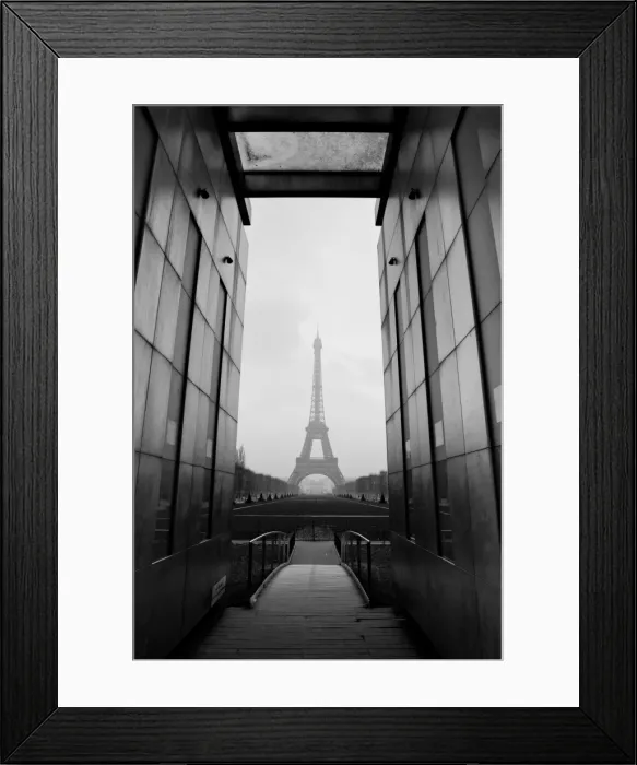 Framed Print : Eiffel Tower and wall for peace Framed Print : Eiffel Tower and wall for peace