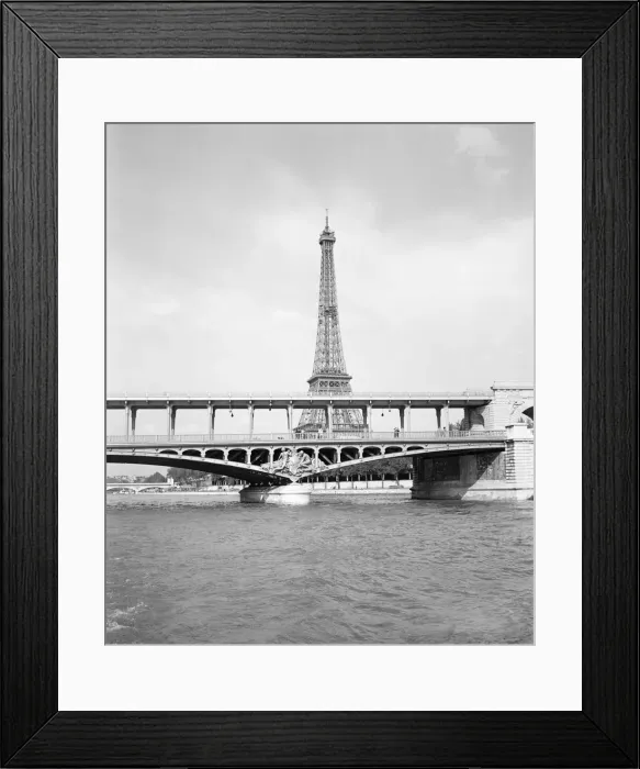 Framed Print : Bridge and Eiffel Tower