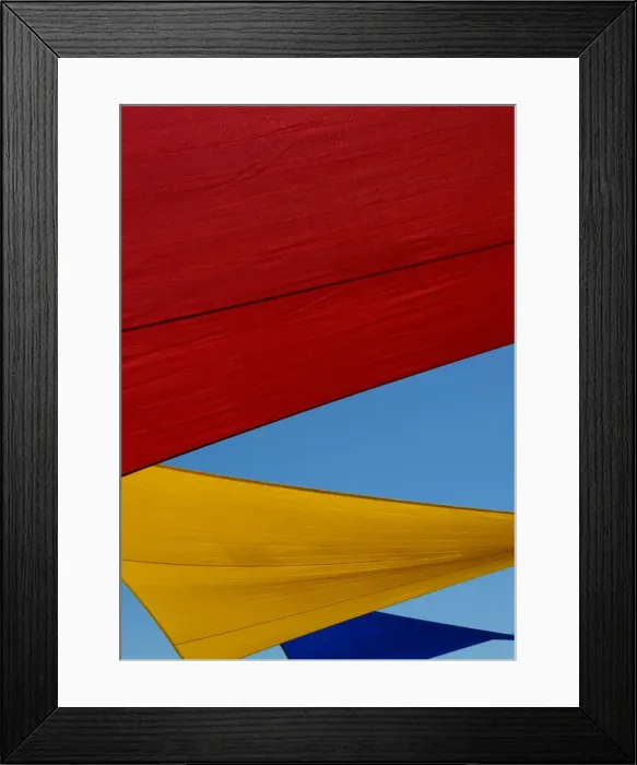 Framed Print : Sun sails in the colors of South Australia