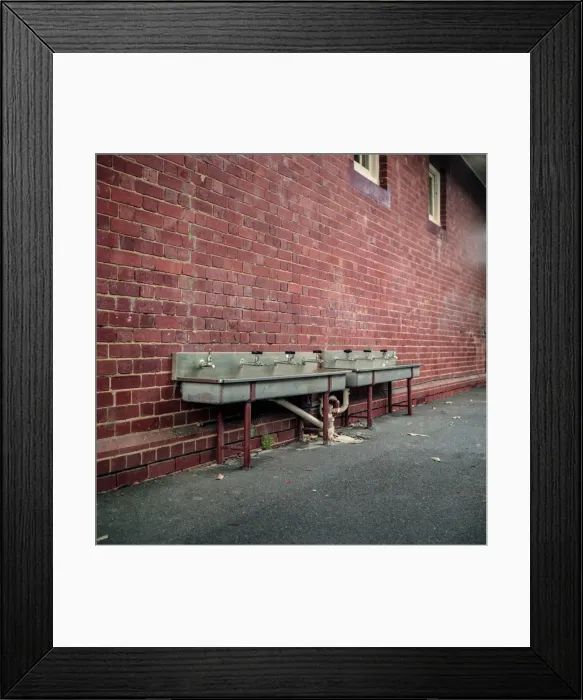 Framed Print : Old Drinking Fountains