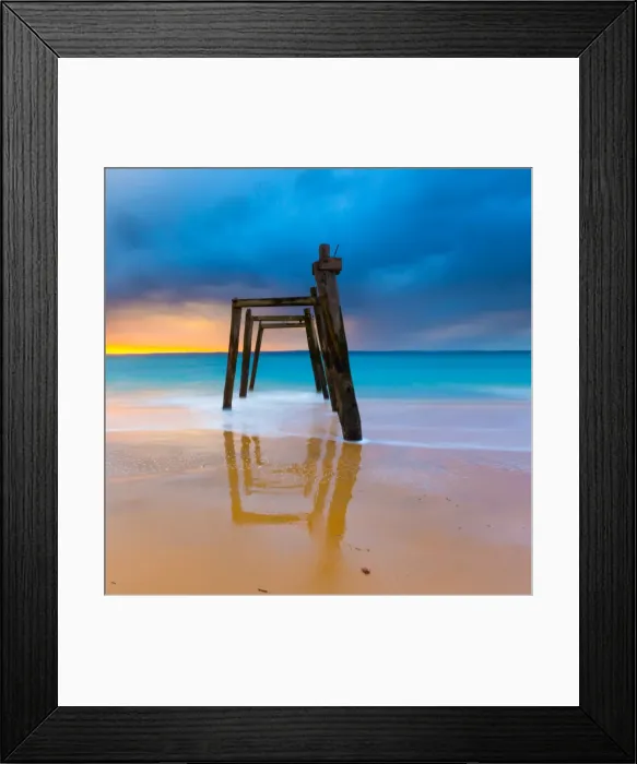 Framed Print : Old Jetty Remnants