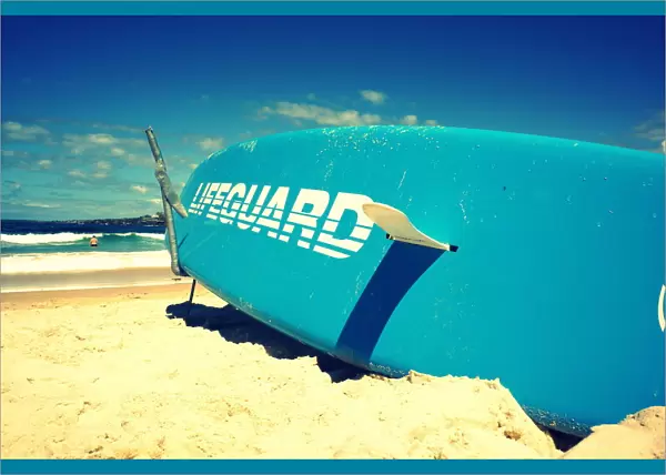 Bondi Beach lifeguard surf board