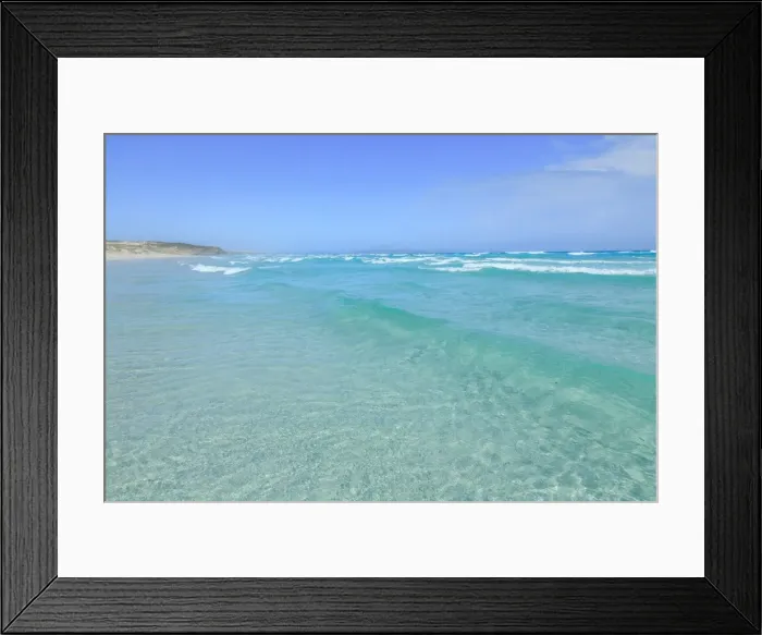 Framed Print : Wave breaking. Pristine ocean. South Australia Framed Print : Wave breaking. Pristine ocean. South Australia