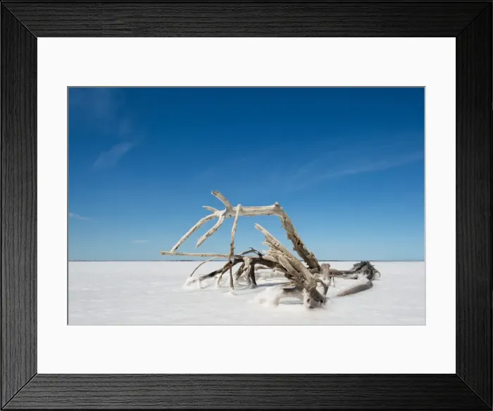 Framed Print : Salt lake, South Australia