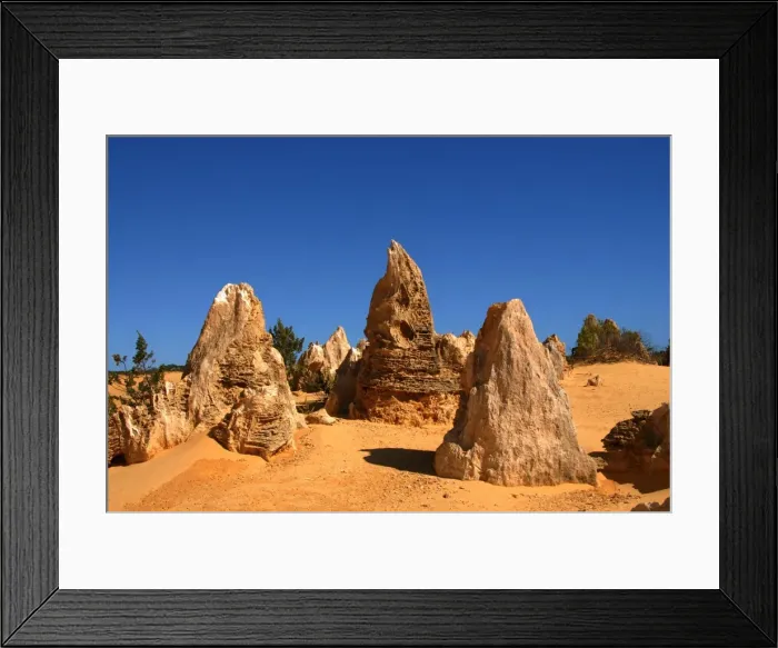 Framed Print : Pinnacles are limestone formations