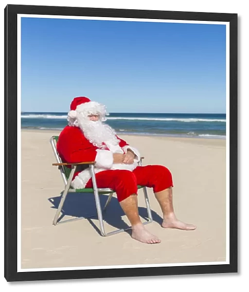 Santa Claus at the Beach