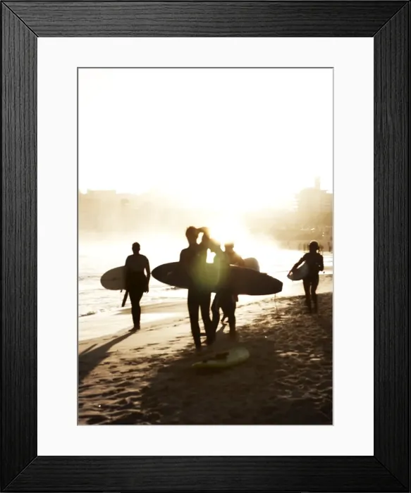 Framed Print : Group of surfers on the beach Framed Print : Group of surfers on the beach
