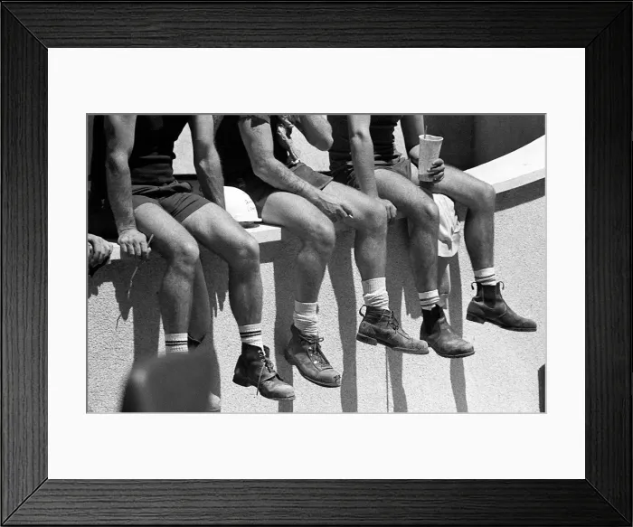 Framed Print : Workers Boots Framed Print : Workers Boots