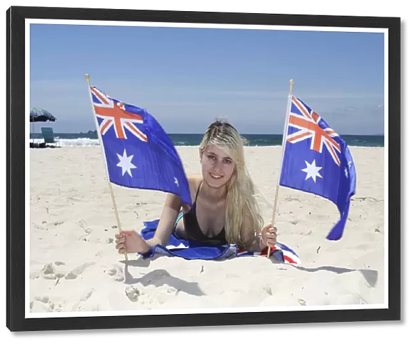 Australian Girl on the Beach