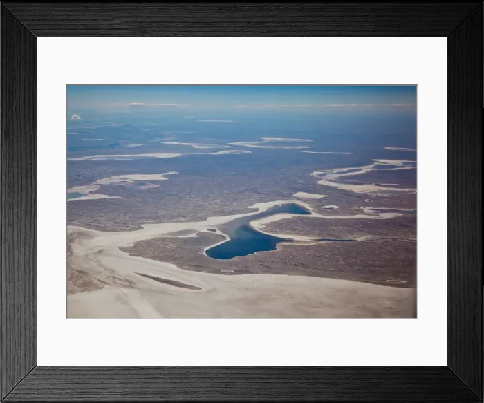 Framed Print : Salt lakes of central Australia Framed Print : Salt lakes of central Australia