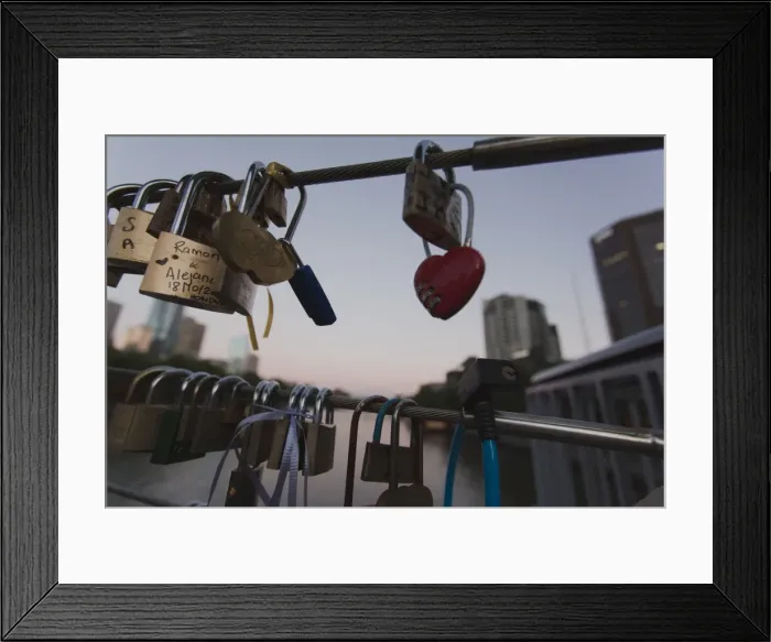 Framed Print : The lock of love Framed Print : The lock of love