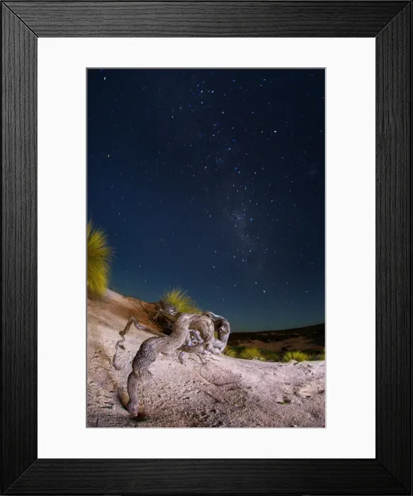 Framed Print : Coastal South Australia at night