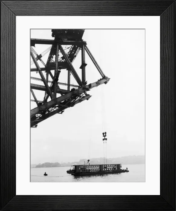 Framed Print : Girder On Barge