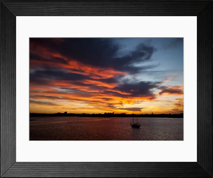 Framed Print : Newcastle Sunset
