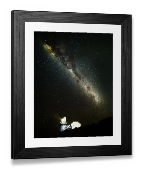 Framed Print : Milky Way over Lighthouse
