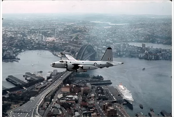 RaF Neptune over Sydney Harbour, March 1965