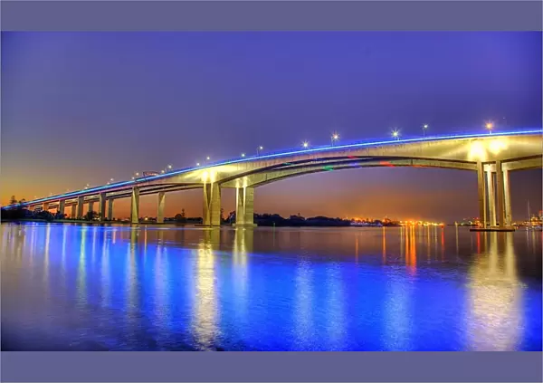 Gateway Bridge at Dawn, Brisbane, Australia