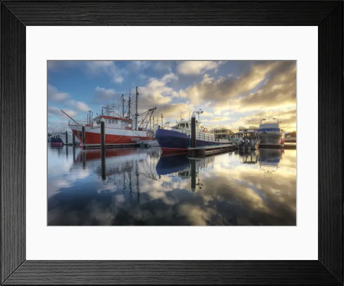 Framed Print : Port Lincoln Cove Marina, Eyre Peninsula, South Au